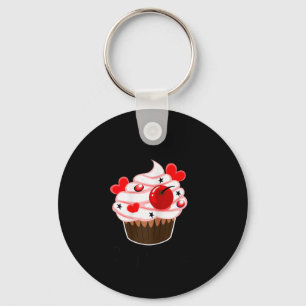 I'm His Cupcake I'm Her Studmuffin Valentine Match Keychain
