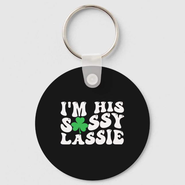 I'm His Sy Lie St Patrick's Day Couples Matching  Keychain (Front)