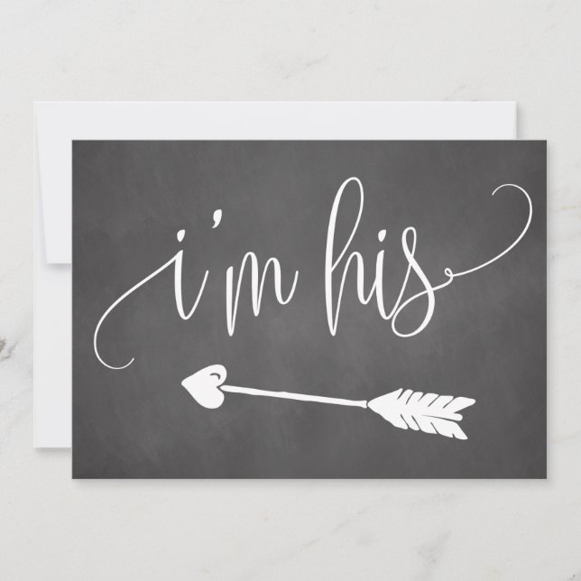 I'm His Wedding Sign (Front)