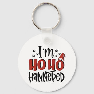 I'm Ho Ho Hammered  Funny Christmas Xmas Drinking Keychain