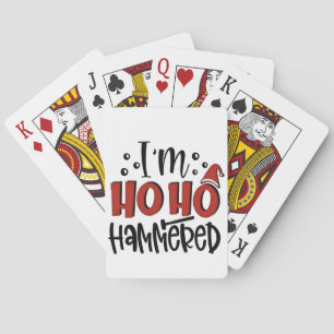 I'm Ho Ho Hammered Funny Christmas Xmas Drinking Playing Cards