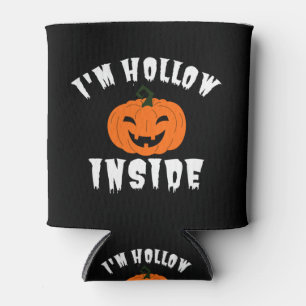 I'm Hollow Inside Pumkin Jack O Lantern Can Cooler
