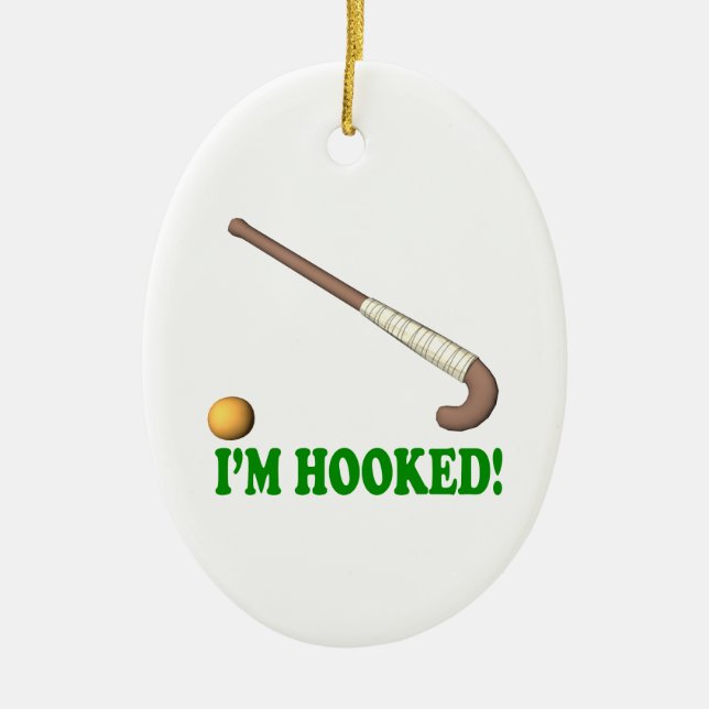 Im Hooked Ceramic Ornament (Front)