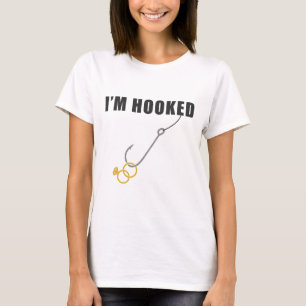I'm Hooked Engagement Ring Marriage Proposal Fishi T-Shirt