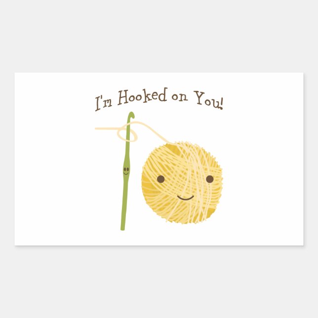 I'm Hooked on You! Sticker (Front)