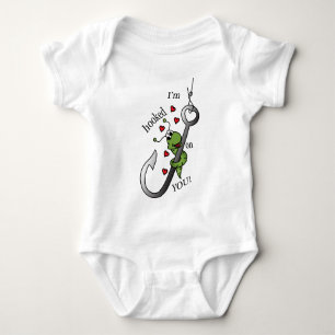 I'm Hooked on You Valentine Baby Bodysuit