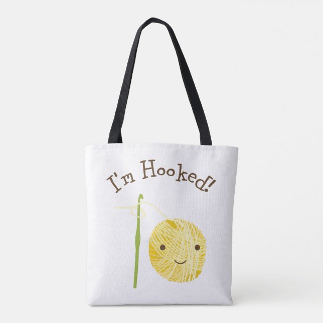 I'm Hooked Tote Bag (Back)