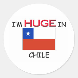 I'm HUGE In CHILE Classic Round Sticker