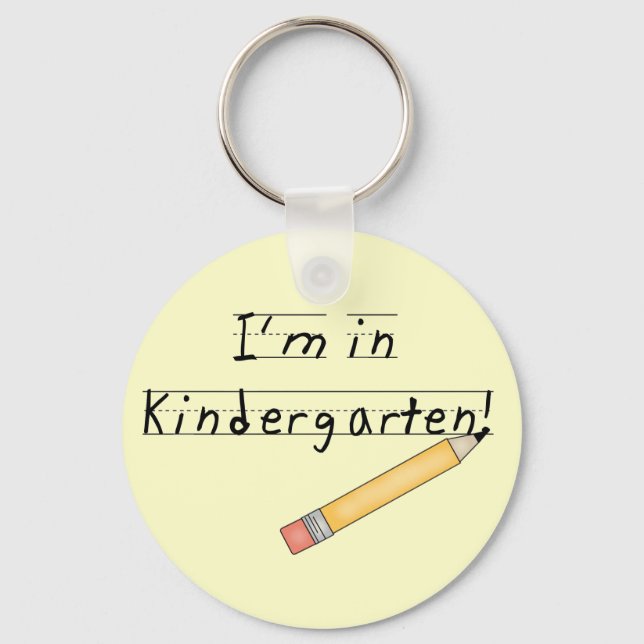I'm in Kindergarten Tshirts and Gifts Keychain (Front)
