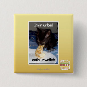 Im in ur bed 2 inch square button