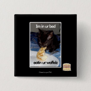 Im in ur bed 2 inch square button
