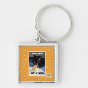 Im in ur bed keychain