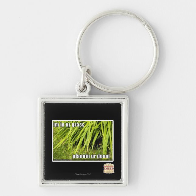 im in ur grass keychain (Front)