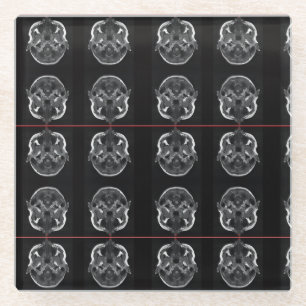 im in your head xray mri scan medical glass coaster