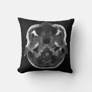 im in your head xray mri scan medical throw pillow