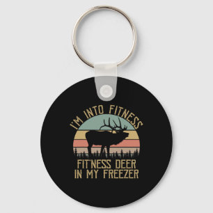 I'm Into Fitness Fitness Deer In My Freezer Funny  Keychain