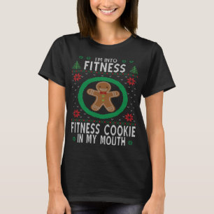 I'm Into Fitness Ugly Christmas Gingerbread Man Fu T-Shirt