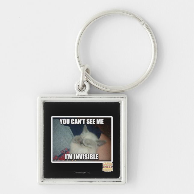 I'm Invisible Keychain (Front)