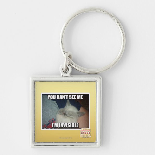 I'm Invisible Keychain (Front)