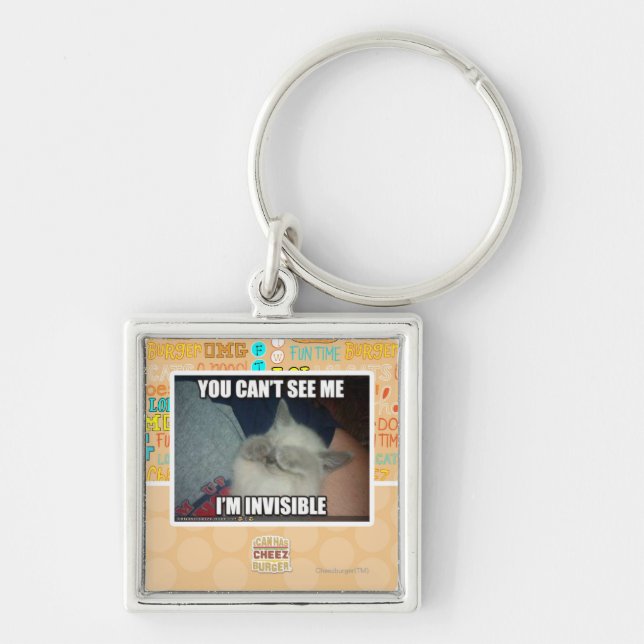 I'm Invisible Keychain (Front)