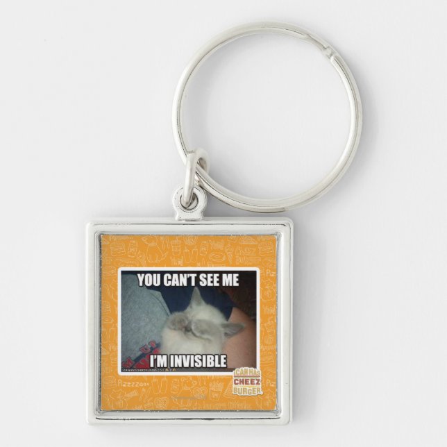 I'm Invisible Keychain (Front)