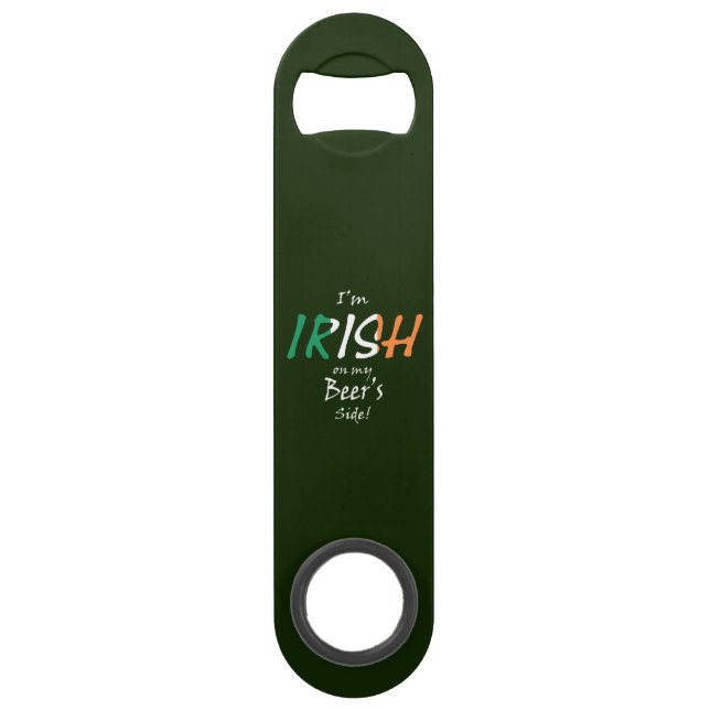 I'm Irish On Beer's Side overlay bocnt Bar Key (Front)