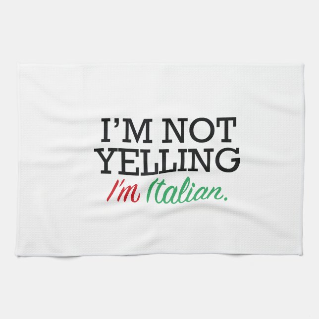 I'm Italian Kitchen Towel (Horizontal)
