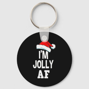 I'm Jolly Af Pajama, Christmas Adult Naughty Sweat Keychain