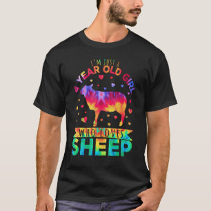 I'm Just A 4 Year Old Girl Who Loves Sheep T-Shirt