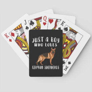Im Just A Boy Who Loves German Shepherd Playing Cards