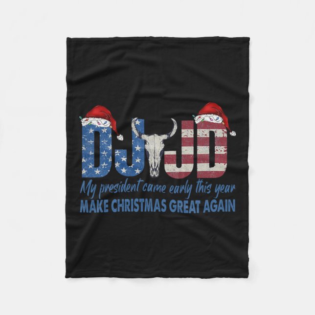 I'm Just A Chill Guy Funny Meme Trump Dance 2024 P Fleece Blanket (Front)