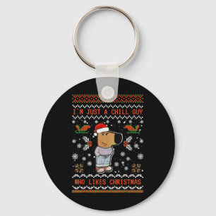 I'm Just A Chill Guy Who Likes Christmas 1 Keychain