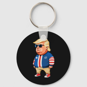 I'm Just A Chill Guys Trump Funny Chill Guy Meme Keychain