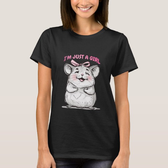 I'm Just a Girl Empowering Feminine Inspirational T-Shirt (Front)