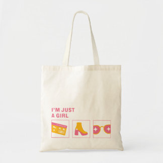 I'm Just a Girl Tote Bag