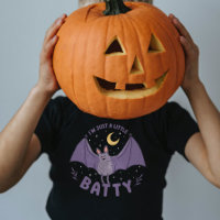 I'm Just A Little Batty Funny Halloween Bat Pun