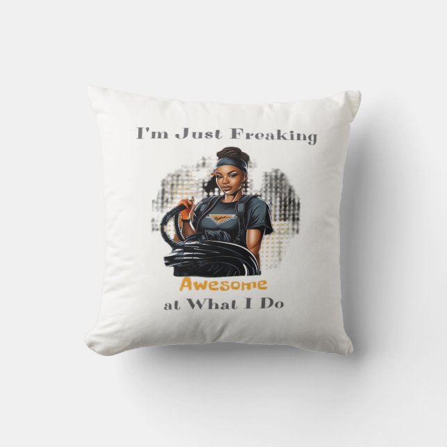 I'm Just Freaking ... Classic Throw Pillow (Front)
