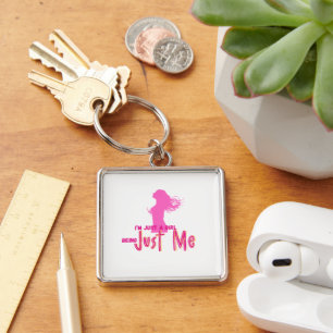 im just girl keychain
