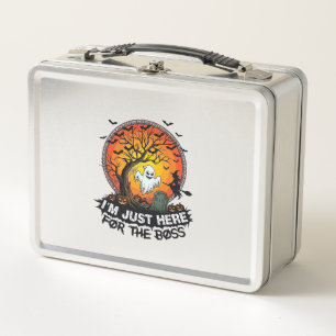 Im Just Here Boss Halloween Ghost Witch Pumpkins_1 Metal Lunch Box