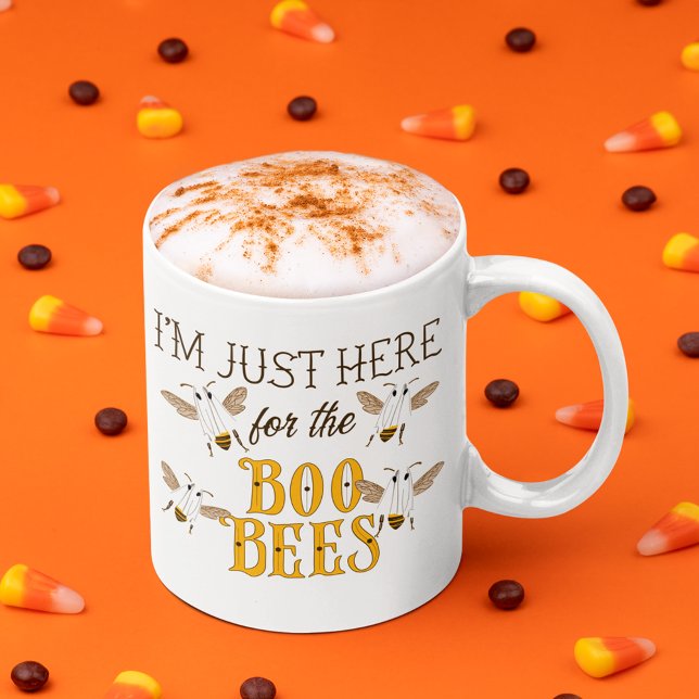 I'm Just Here for the Boo Bees Funny Halloween Coffee Mug (Creator Uploaded)