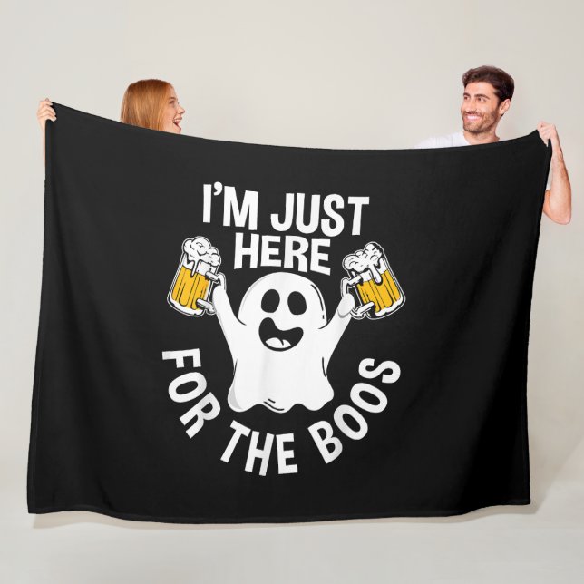  I'm Just Here For The Boos  Fleece Blanket (In Situ)