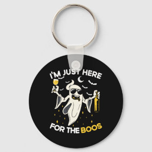 I'm Just Here For The Boos Fun Halloween Beer Love Keychain