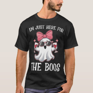 I'M Just Here For The Boos Funny Ghost Halloween T-Shirt