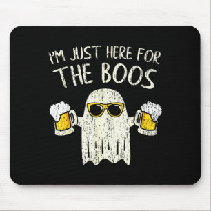 Im Just Here For The Boos Funny Gift Halloween Gho Mouse Pad