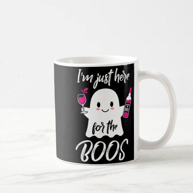 Im Just Here for The Boos Funny Halloween Coffee Mug (Right)
