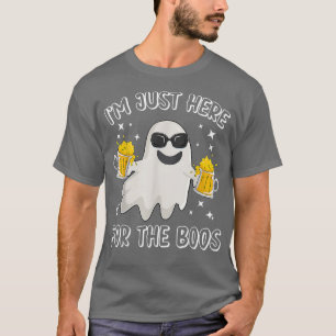 I'm Just Here For The Boos Funny Halloween Tee Men