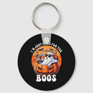 I'm Just Here For The Boos Ghost Funny Men Women H Keychain