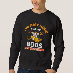 I'm Just Here For The Boos Halloween 2022 Ghost Pu Sweatshirt