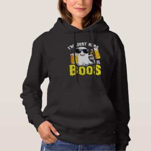 I'm Just Here For The Boos Halloween Pumpkin Ghos Hoodie