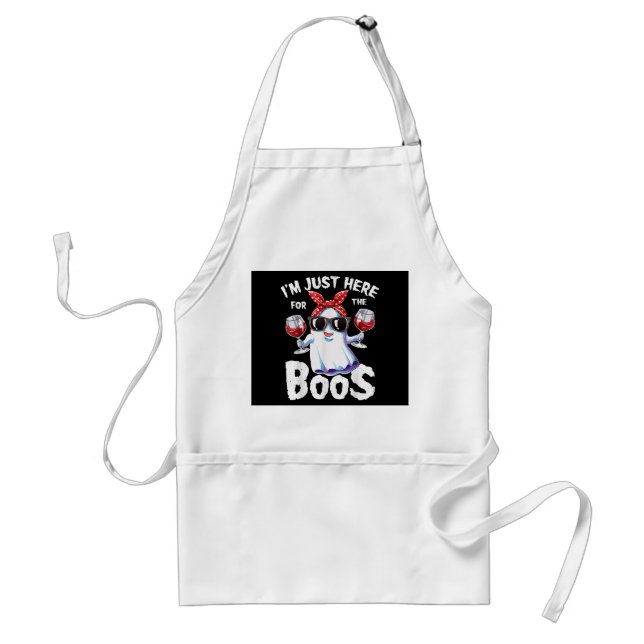 I'm Just Here For The Boos Halloween Women Ghost C Standard Apron (Front)